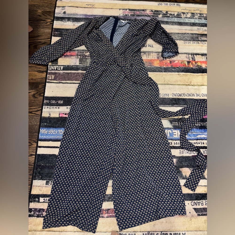 GAP navy flower Patterned Jumpsuit 10